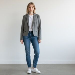 Muted Olive Wool Blazer – Effortless Academia Fit